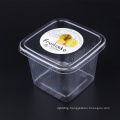 Pet Clear Plastic Compartment Take Away Salad Food Container Tray 7